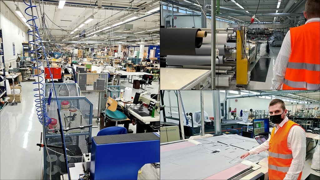 Webber team on the production site