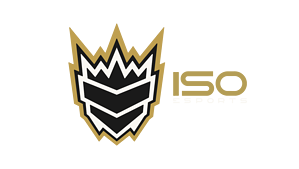 Dynamic esports team logo featuring a fierce shield with bold black and gold accents, representing strength and competition.