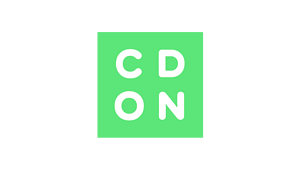 CD ON icon with green background and white text, representing music or media control button.